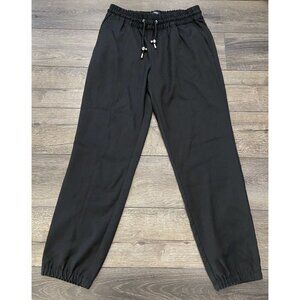 Versus Versace Jogger Pants Wool Blend Black Silver Toggle Size 52 XL